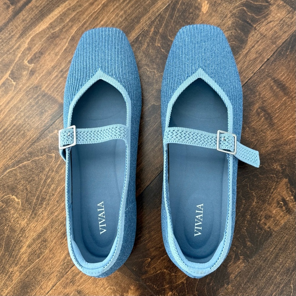 Vivaia • Margot • Mary-Jane Denim Blue • US Size 7 •NWT - Picture 5 of 7